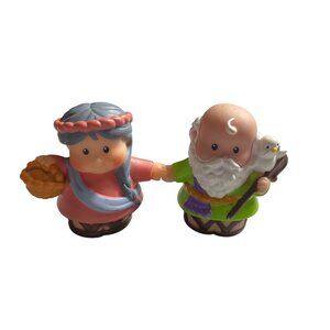 Fisher Price Little People Noah and Naomi Ark Action Figures